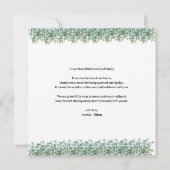 eucalyptus greenery wedding (Back)