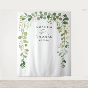 Eucalyptus Greenery Wedding Arch Backdrop