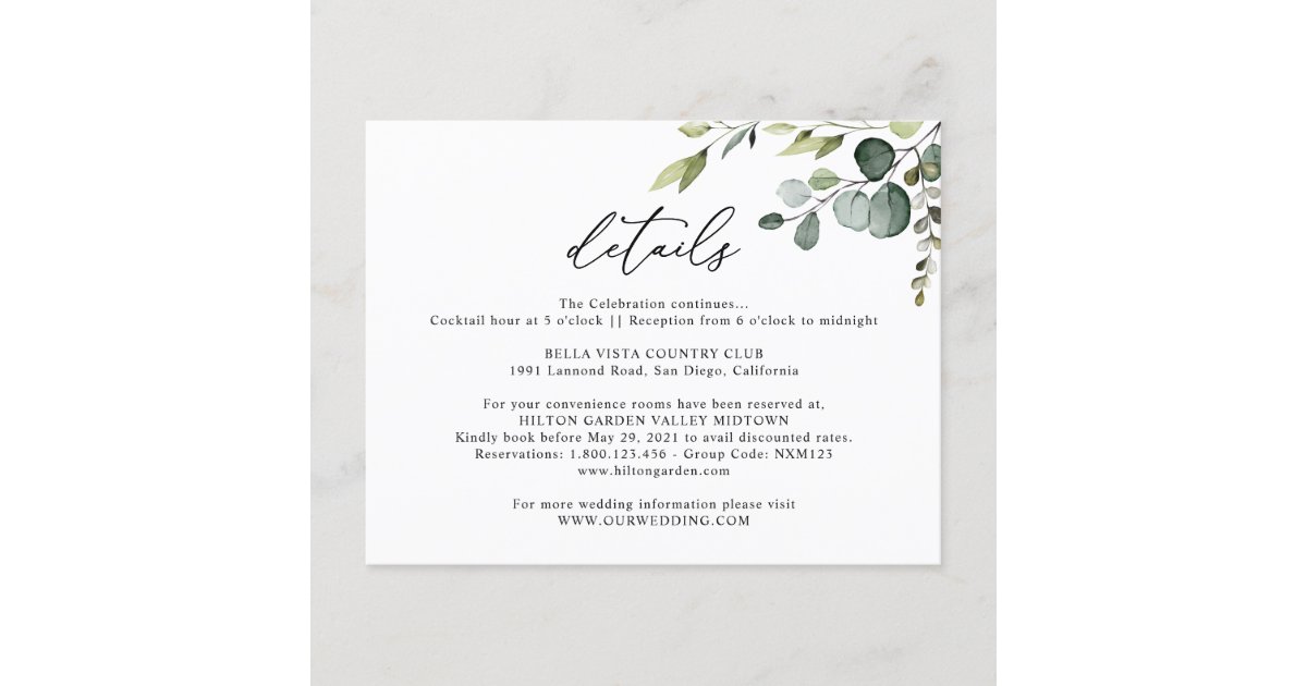 eucalyptus-greenery-wedding-details-horizontal-enclosure-card-zazzle
