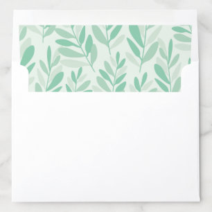 Eucalyptus Greenery Wedding Envelope Liner