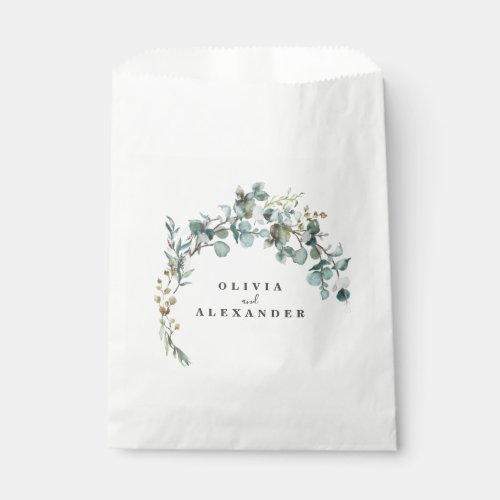 Eucalyptus Greenery Wedding Favor Bag