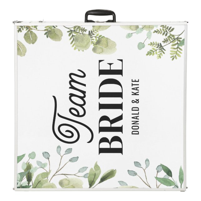 Eucalyptus Greenery  Wedding Funny Beer Pong Table (Folded Back)
