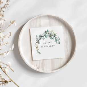 Eucalyptus Greenery Wedding Napkins
