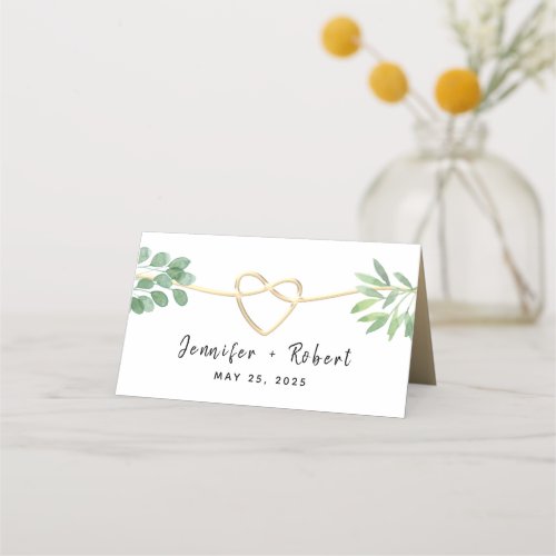 Eucalyptus Greenery Wedding Place Card