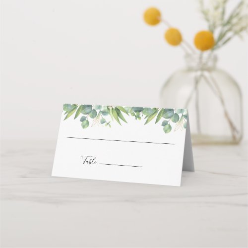 Eucalyptus Greenery Wedding Place Card