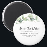 Eucalyptus Greenery Wedding Save the Date Magnet<br><div class="desc">Cute Botanical Eucalyptus Watercolor Wedding save the date magnet that makes a perfect keepsake for your guests and will be cherished for years</div>