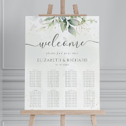 Eucalyptus Greenery Wedding Seating Chart