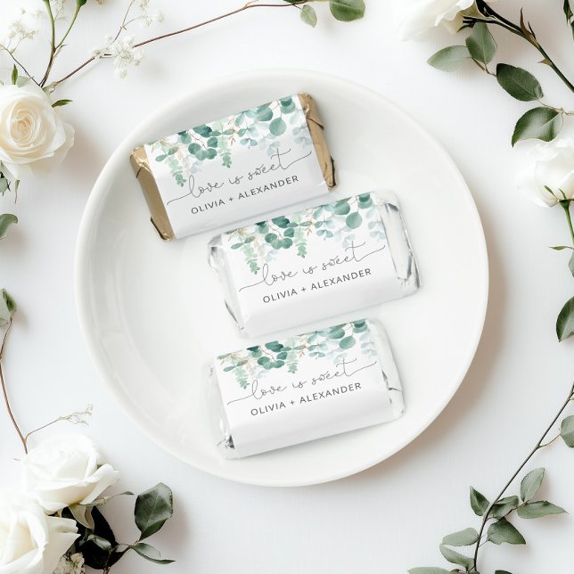 Eucalyptus greenery wedding shower hershey's miniatures (Creator Uploaded)