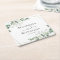 Eucalyptus Greenery Wedding  Square Paper Coaster