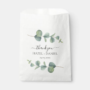 Eucalyptus Greenery Wedding Thank You Favor Bag