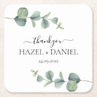 Eucalyptus Greenery Wedding Thank You