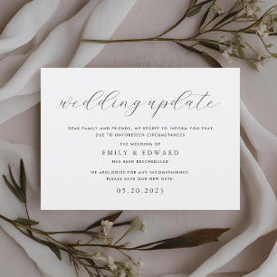 Eucalyptus Greenery Wedding Update Announcement