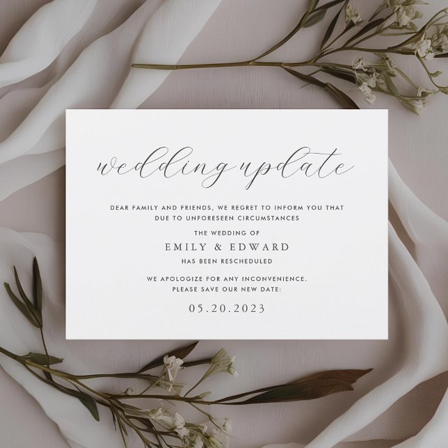 Eucalyptus Greenery Wedding Update Announcement (Creator Uploaded)