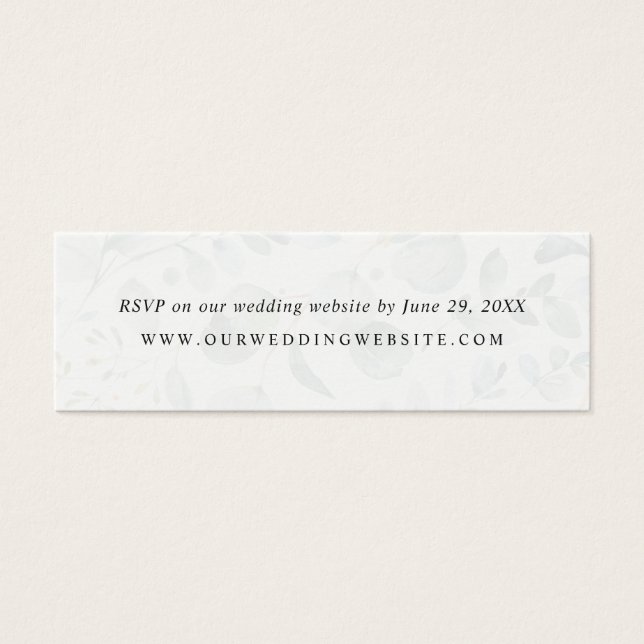 Eucalyptus Greenery Wedding Website RSVP Card (Front)