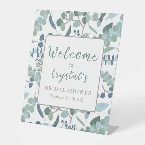 Eucalyptus Greenery Welcome Bridal Shower Sign