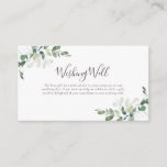 Eucalyptus Greenery  Wishing Well Wedding  Enclosure Card<br><div class="desc">Create your own coordinating enclosure card for your wedding with this easy-to-edit design.</div>