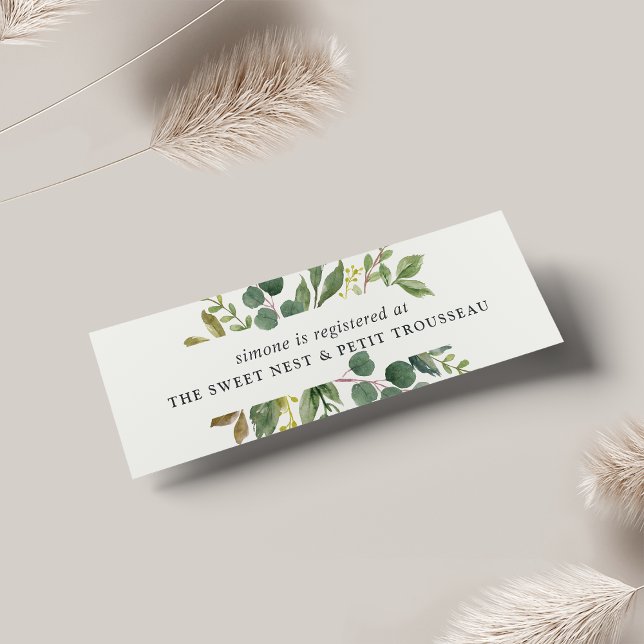 Eucalyptus Grove Bridal Registry Insert Cards (Creator Uploaded)