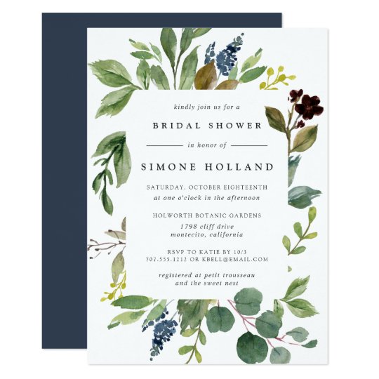 Eucalyptus Grove Bridal Shower Invitation