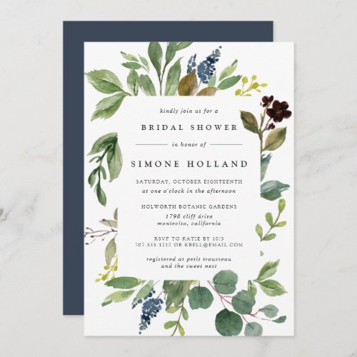 Eucalyptus Grove Bridal Shower Invitation