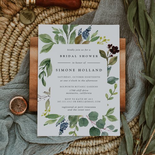 Eucalyptus Grove Bridal Shower Invitation