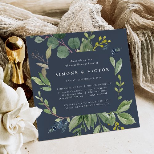 Eucalyptus Grove Rehearsal Dinner Invitation