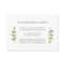 Eucalyptus Grove Wedding Hotel Accommodation Cards