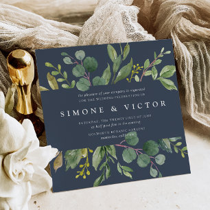 Eucalyptus Grove Wedding Invitation Square