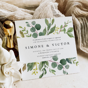 Eucalyptus Grove Wedding Invitation Square