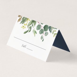 Eucalyptus Grove Wedding Place Card