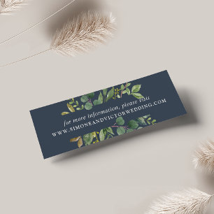 Eucalyptus Grove Wedding Website Cards