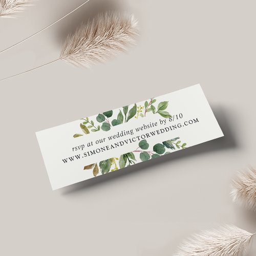 Eucalyptus Grove Wedding Website RSVP Cards