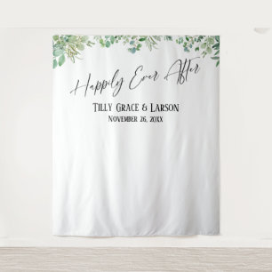 Eucalyptus Happily Ever After Photo Backdrop