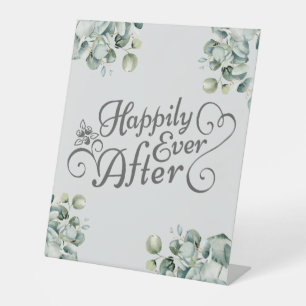 Eucalyptus Happily Ever After Wedding Sign