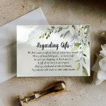Eucalyptus Honeymoon Money Instead of Gifts Cards<br><div class="desc">Elegant Modern honeymoon fund request cards,  The cards can be used for wedding money gifts collecting. Perfect to enclose with bridal shower invitations as well as wedding invitations. The card regarding wedding gifts comes in a very beautiful Botanical greenery and foliage rosy design with modern style.</div>