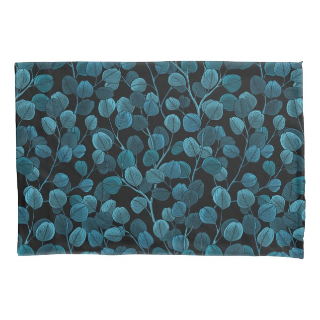 Eucalyptus in blue pillow case (Front-Left)