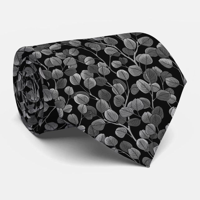 Eucalyptus in gray neck tie (Rolled)