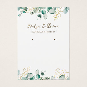 Eucalyptus jewelry display card