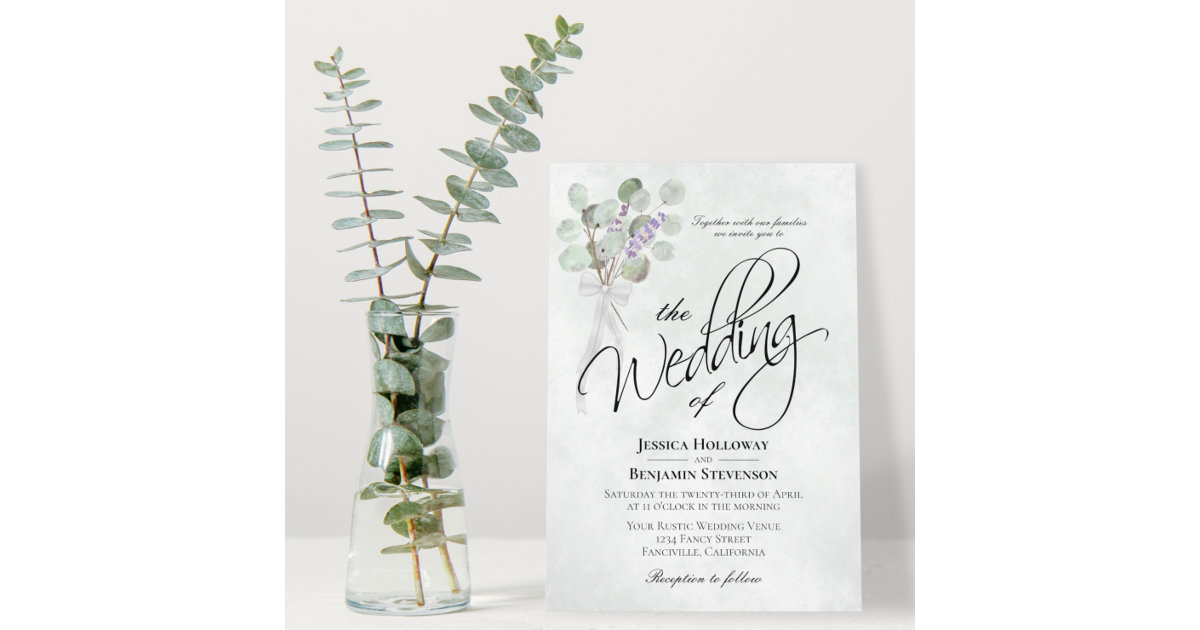 Eucalyptus Watercolor Bouquet Thank You Cards & Envelopes (Set of 24)