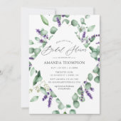 Eucalyptus Lavender Greenery Bridal Shower Invitation (Front)