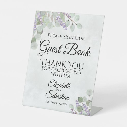 Eucalyptus  Lavender Please Sign Our Guest Book