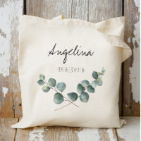 Eucalyptus leaf Bridesmaid favor Tote Bag