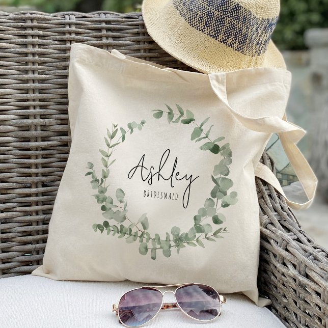 Eucalyptus Leaf Bridesmaids Tote Bag (Creator Uploaded)