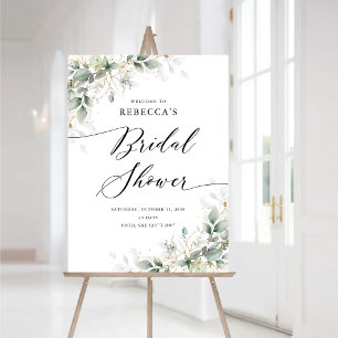 Eucalyptus Leaf Greenery Bridal Shower Foam Boards