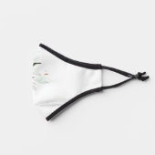 Eucalyptus Leaves and Gold Greenery Foliage Premium Face Mask (Left)