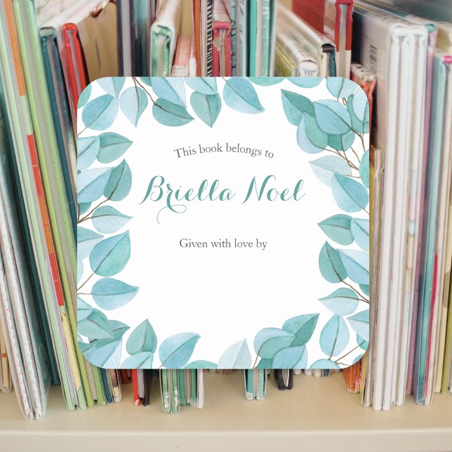 Eucalyptus Leaves Bookplate (Creator Uploaded)