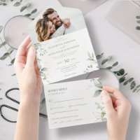 Eucalyptus leaves elegant greenery romantic photo