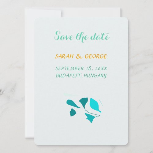 Eucalyptus leaves Flat Save The Date Card