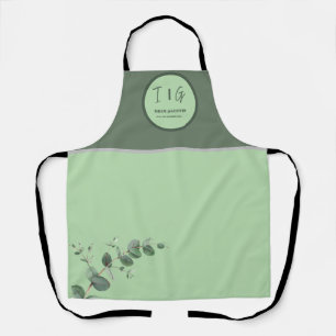 Eucalyptus Leaves Greenery Wedding Apron
