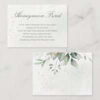 Eucalyptus Leaves Greenery Wedding Honeymoon Fund
