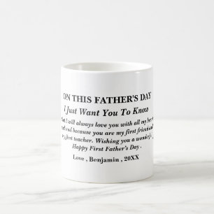 Eucalyptus Leaves Happy First Father's Day Coffee Mug